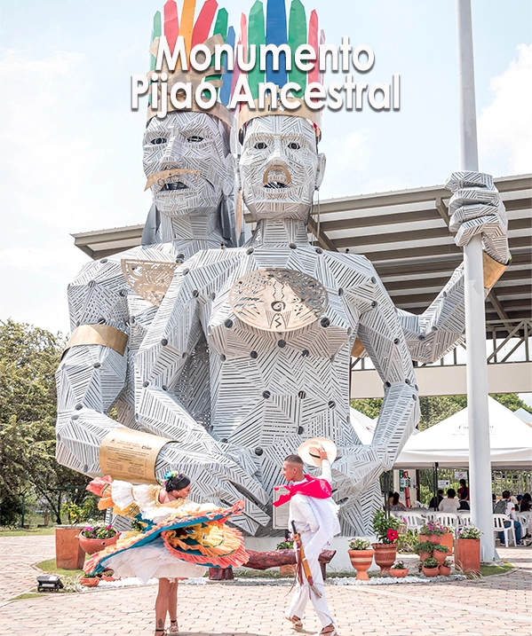 Monumento Pijao cultura Tolimense Parque Caike