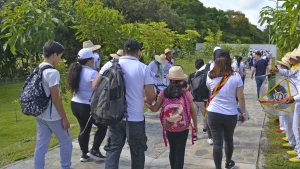 personas en el bosque de ocobos