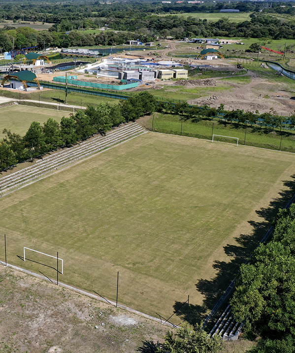 Panorámica canchas de fútbol